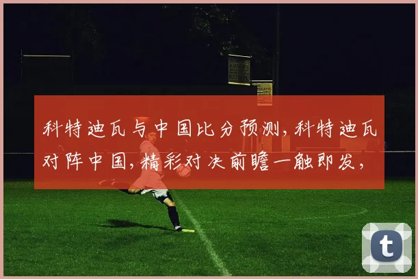 科特迪瓦与中国比分预测,科特迪瓦对阵中国,精彩对决前瞻一触即发,悬念重重